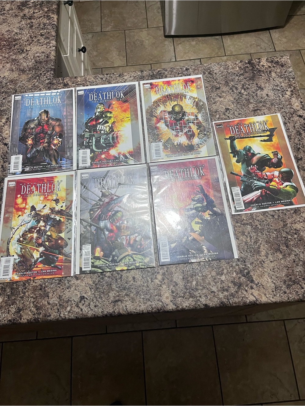 Marvel Deathlok Comic Lot comics 1-7 complete series